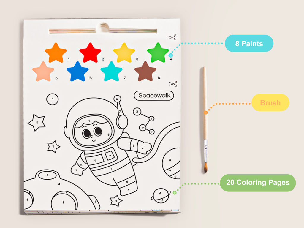 Jarmelo - Paint with Water Books - Exploring Space