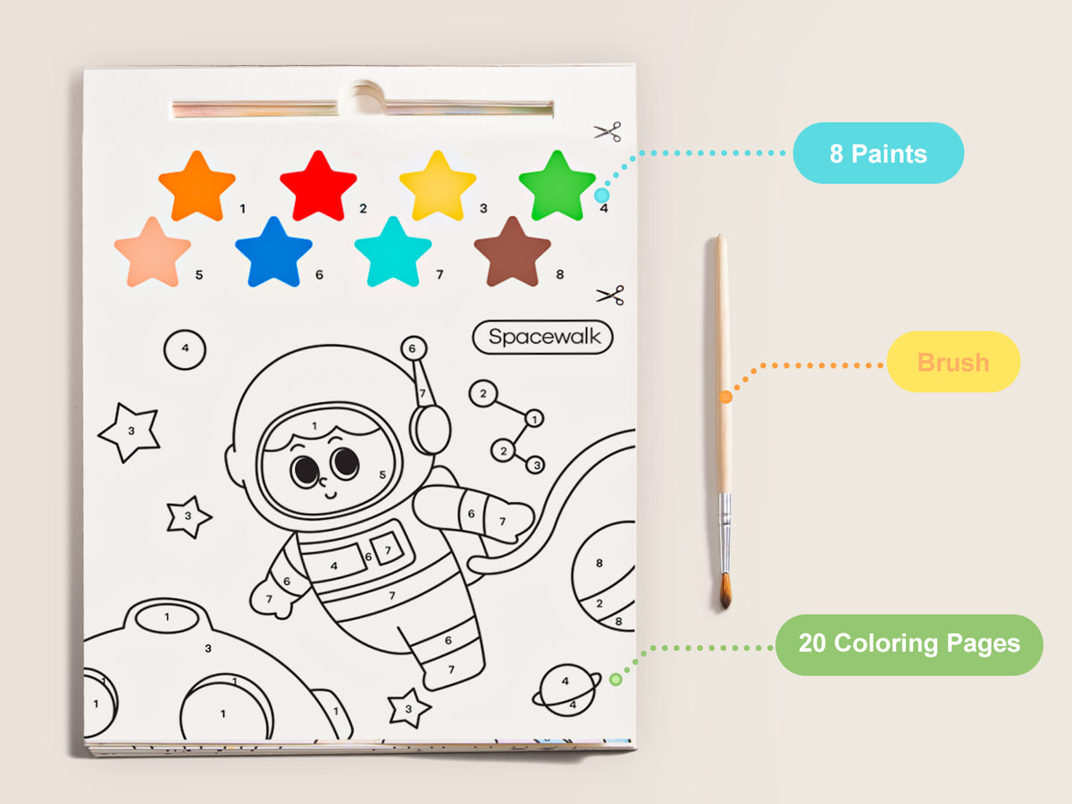 Jarmelo - Paint with Water Books - Exploring Space