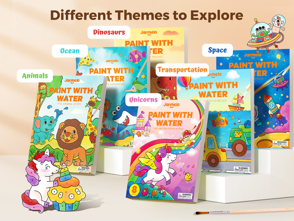 Jarmelo - Paint with Water Books - Exploring Space