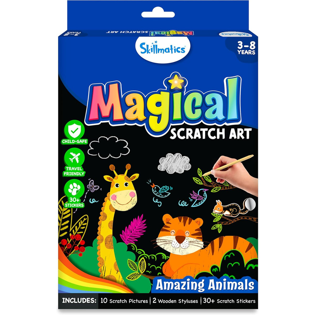 Scratch Art Books - Animals, Craft Kits & Supplies