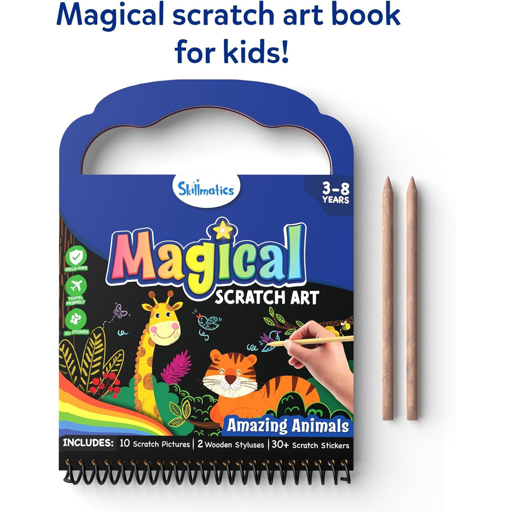 Scratch Art Books - Animals, Craft Kits & Supplies
