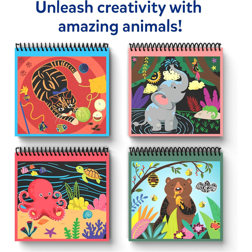Scratch Art Books - Animals, Craft Kits & Supplies
