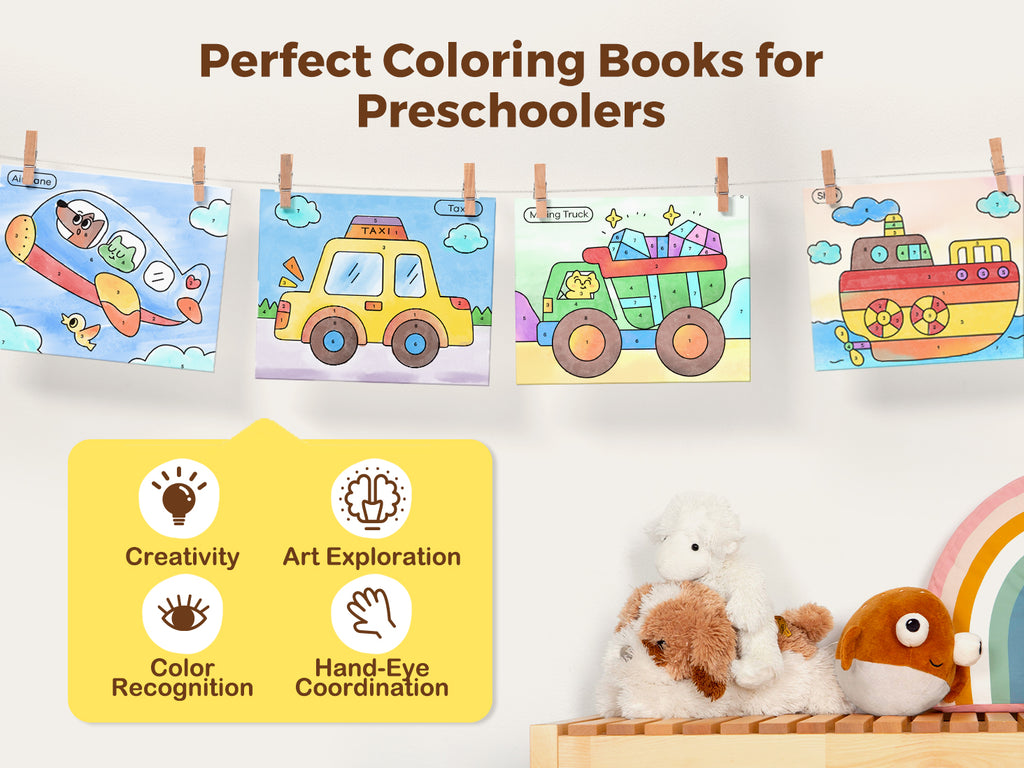 Jarmelo - Paint with Water Books - The Busy Vehicles