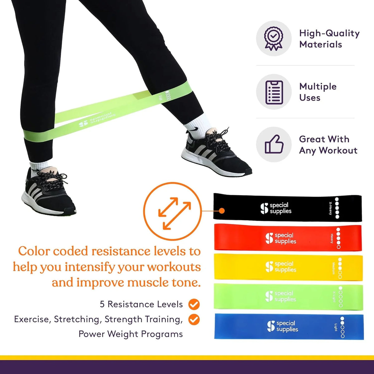 Special Supplies - Balance Pad Exercise Kit with Yoga Strap and Resistance Bands