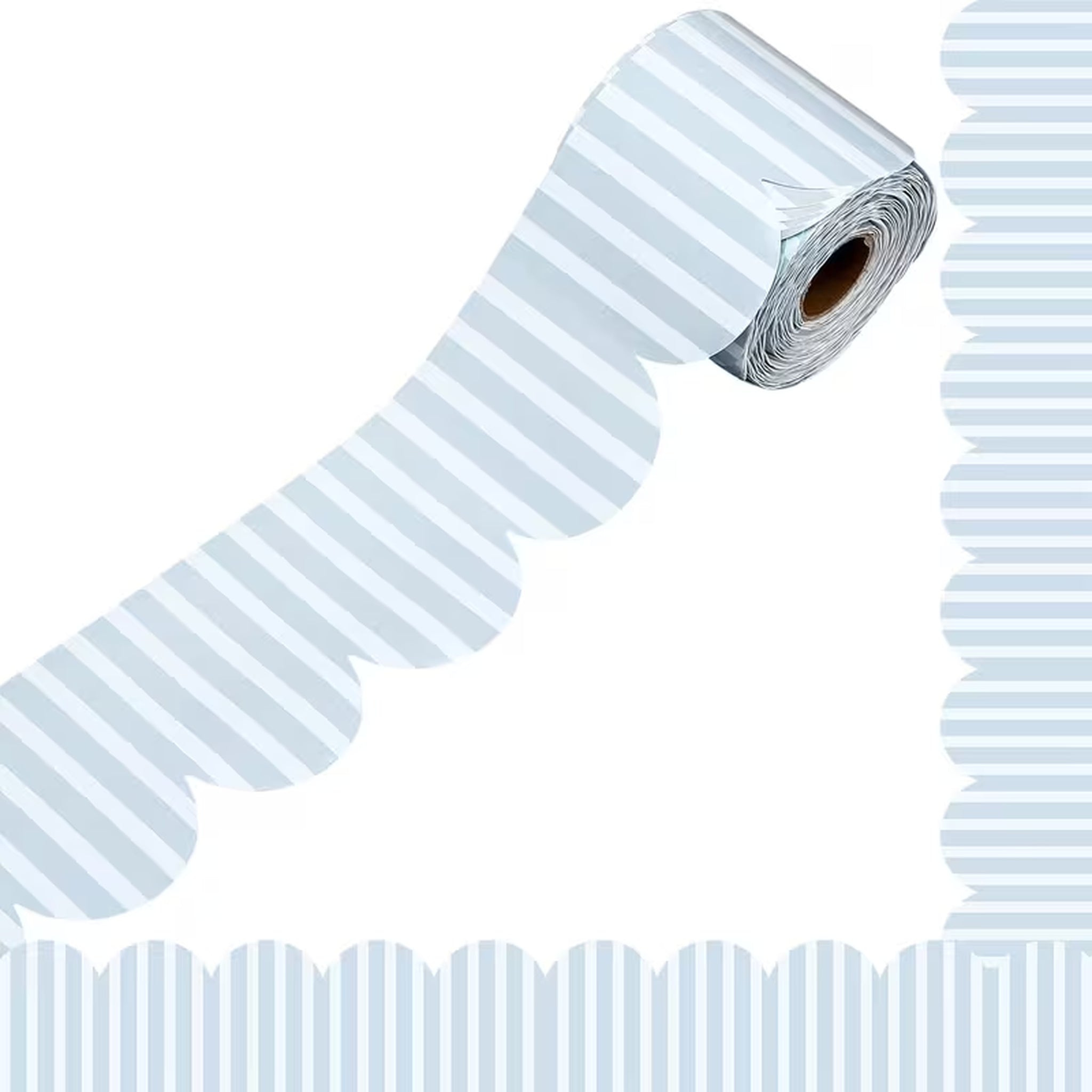 Blue Striped Bulletin Board Border