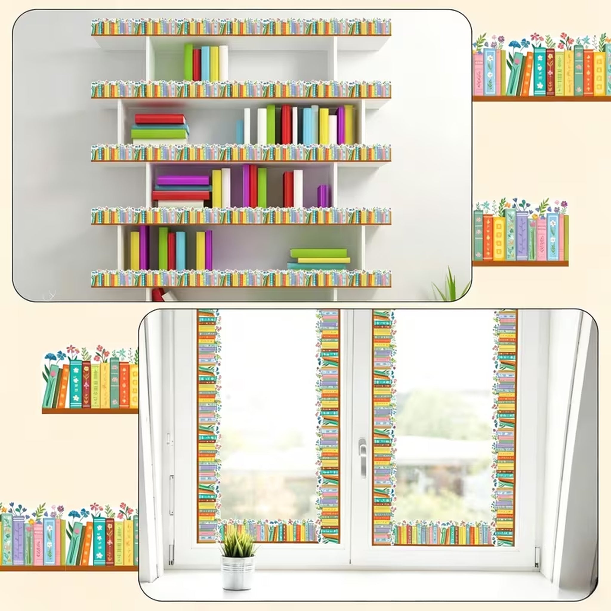 Bookshelf Border Decoration