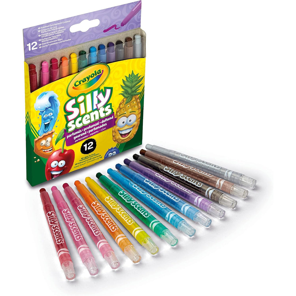 Crayola - Silly Scents Mini Twistable Crayons - Assorted Colours (12 Ct.)