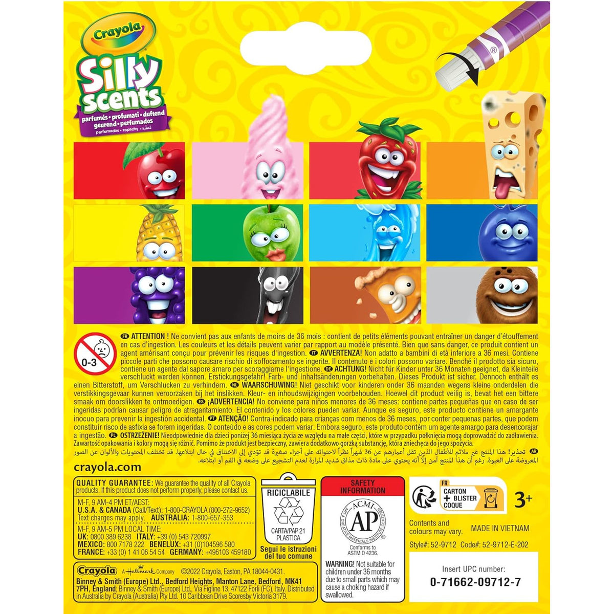 Crayola - Silly Scents Mini Twistable Crayons - Assorted Colours (12 Ct.)