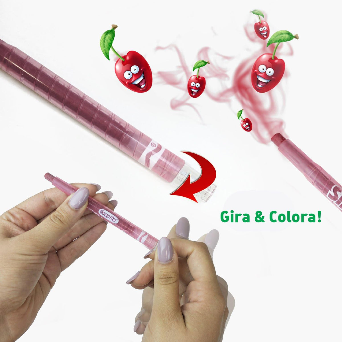 Crayola - Silly Scents Mini Twistable Crayons - Assorted Colours (12 Ct.)