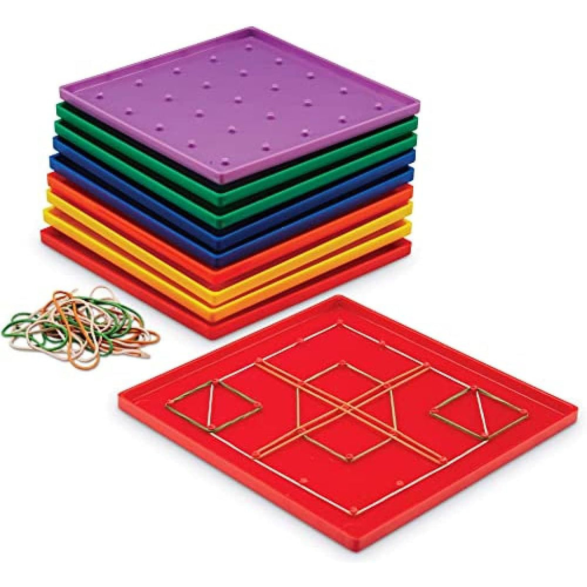 Classpack Geoboards, 7 Inches, Set of 10