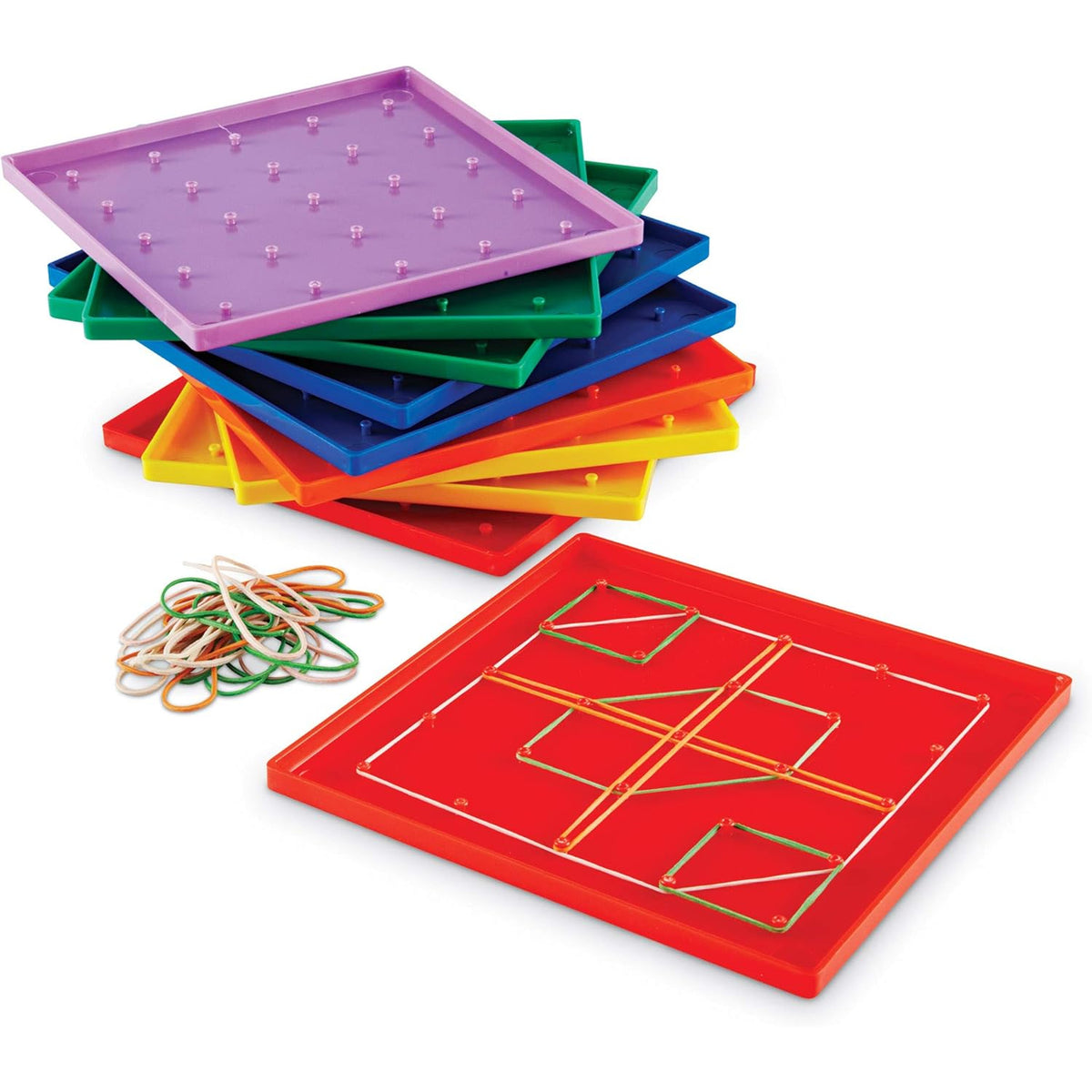 Classpack Geoboards, 7 Inches, Set of 10