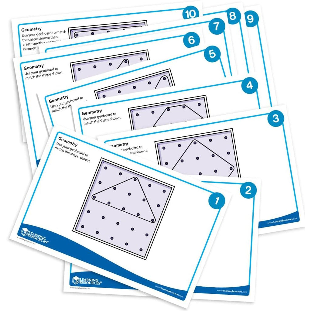 Classpack Geoboards, 7 Inches, Set of 10