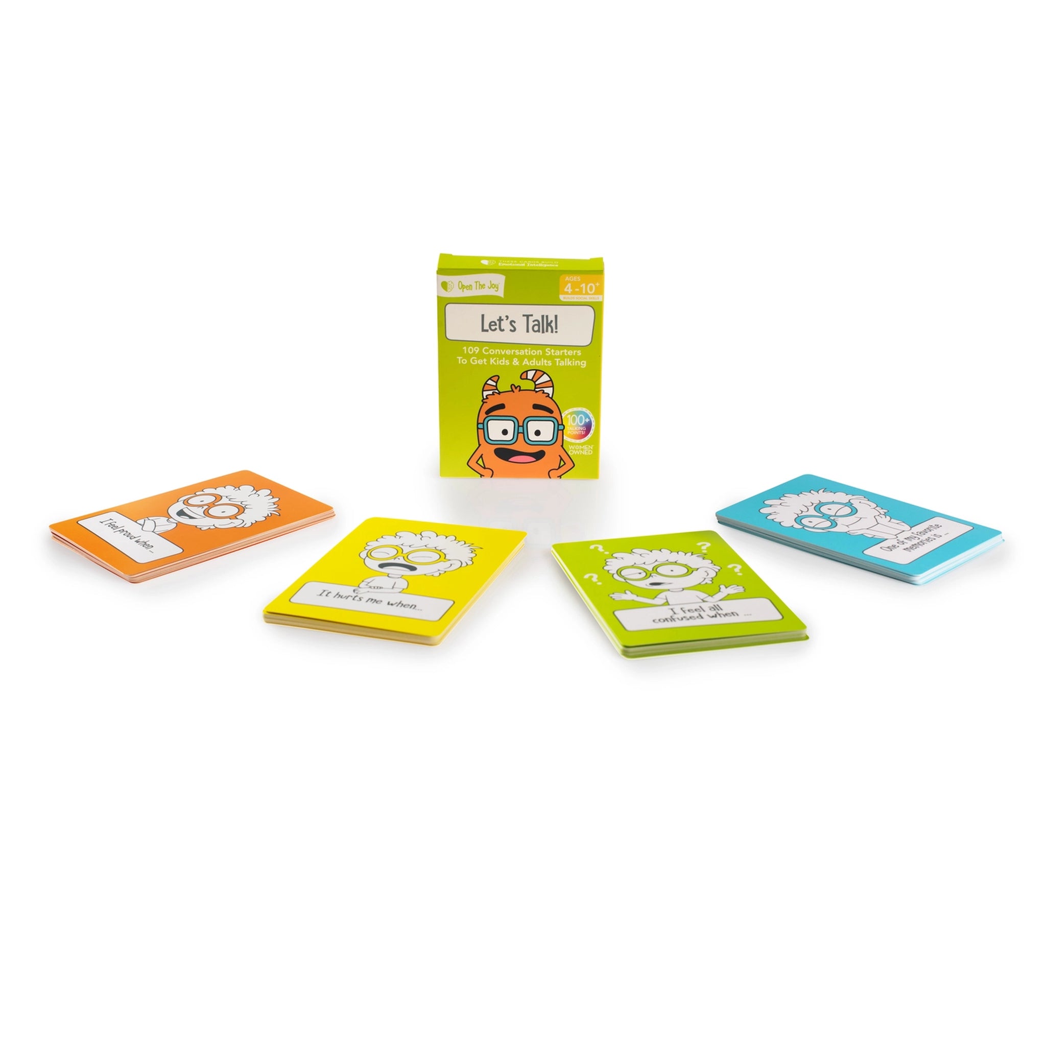 Colorful Let's Talk Conversation Cards