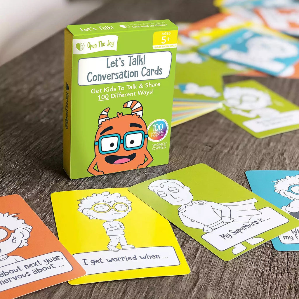 Colorful Let's Talk Conversation Cards
