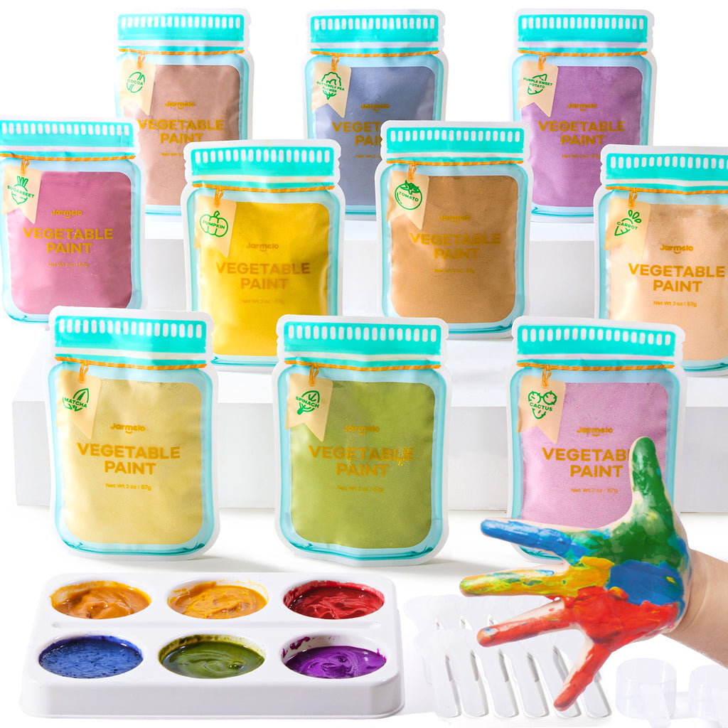 Jarmelo - Washable Finger Paints Powder (10 Ct.)