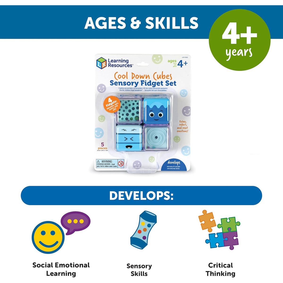 Cool Down Cubes Sensory Fidget Toys