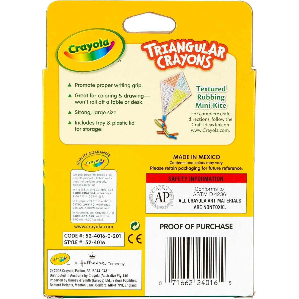 Crayola - Triangular Crayons (16 ct.)