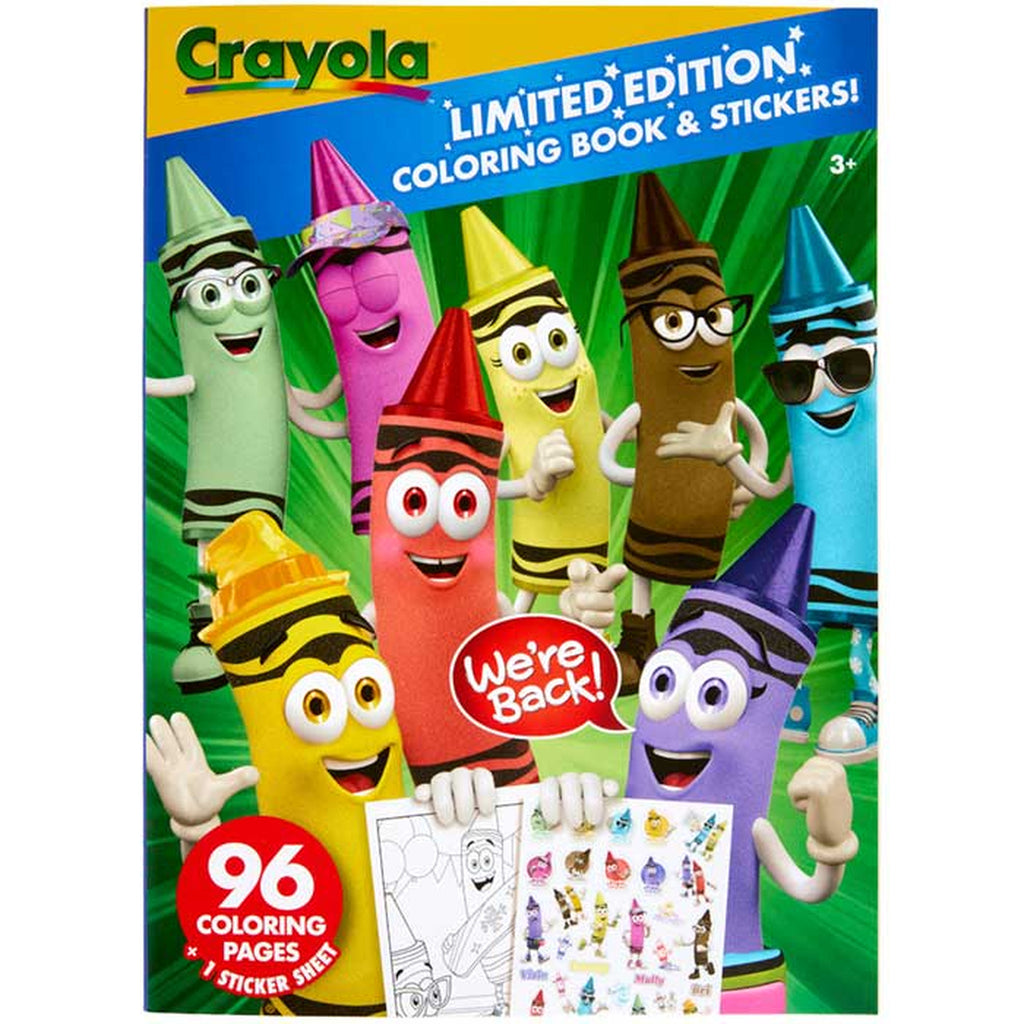 Crayola - Coloring Book Limited Edition With Sticker Sheets (96 Pages)