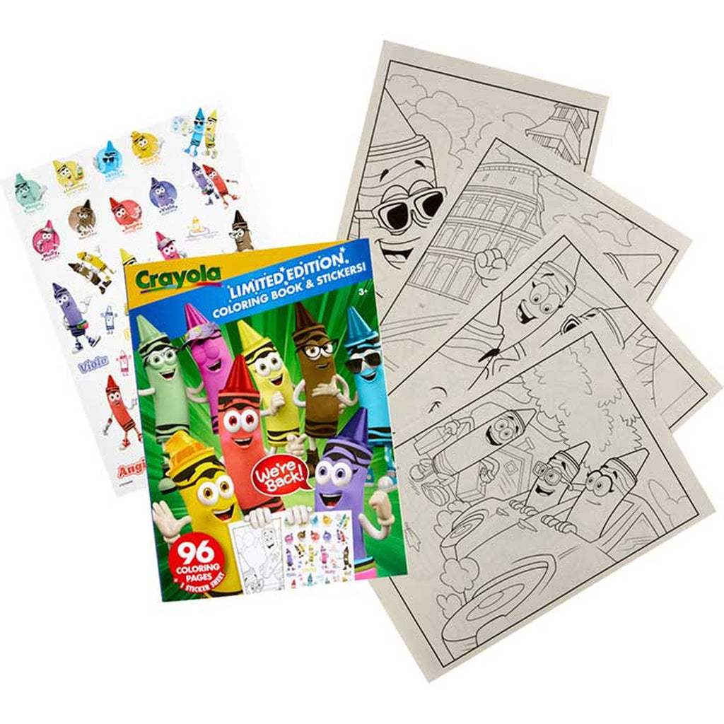 Crayola - Coloring Book Limited Edition With Sticker Sheets (96 Pages)