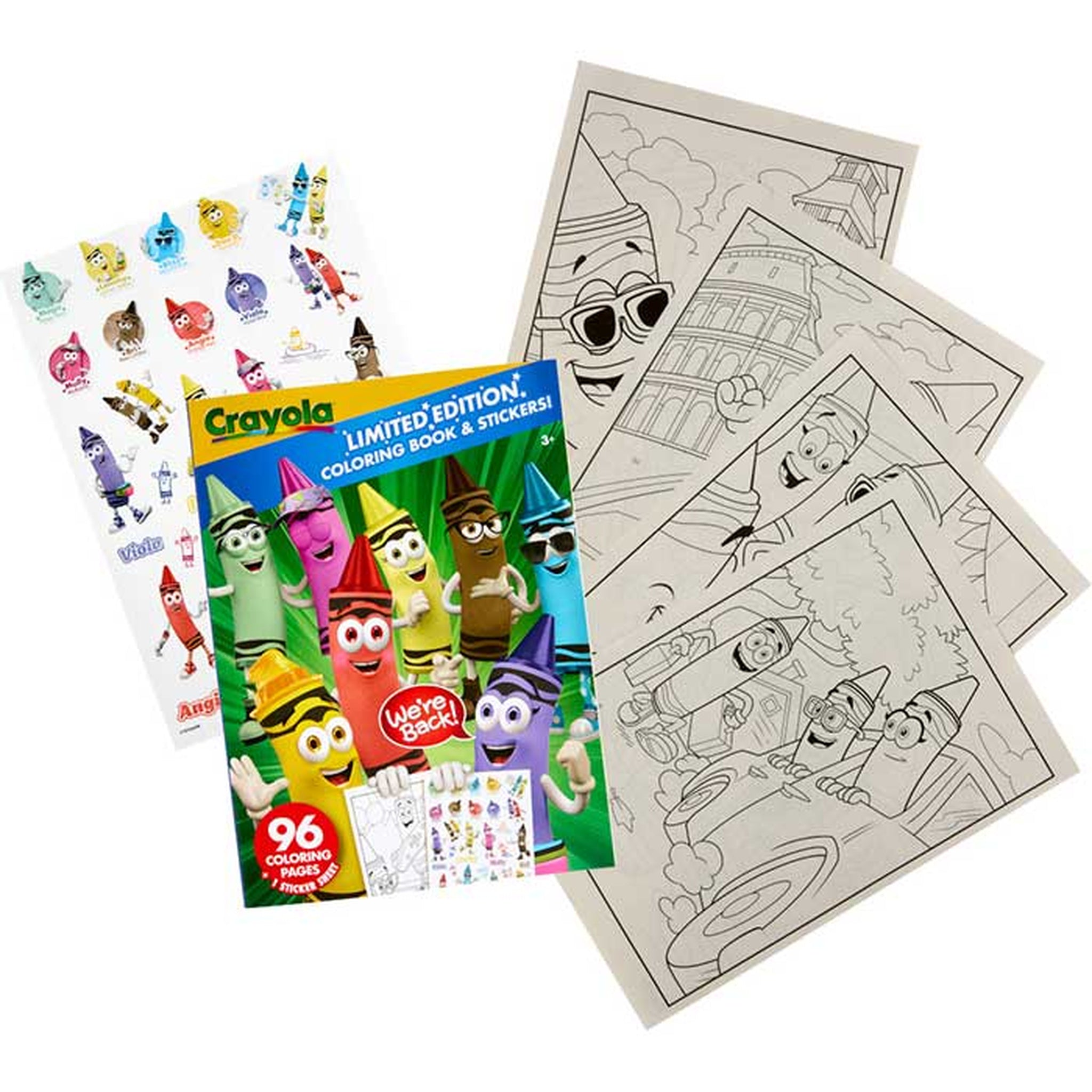 Crayola - Coloring Book Limited Edition With Sticker Sheets (96 Pages)