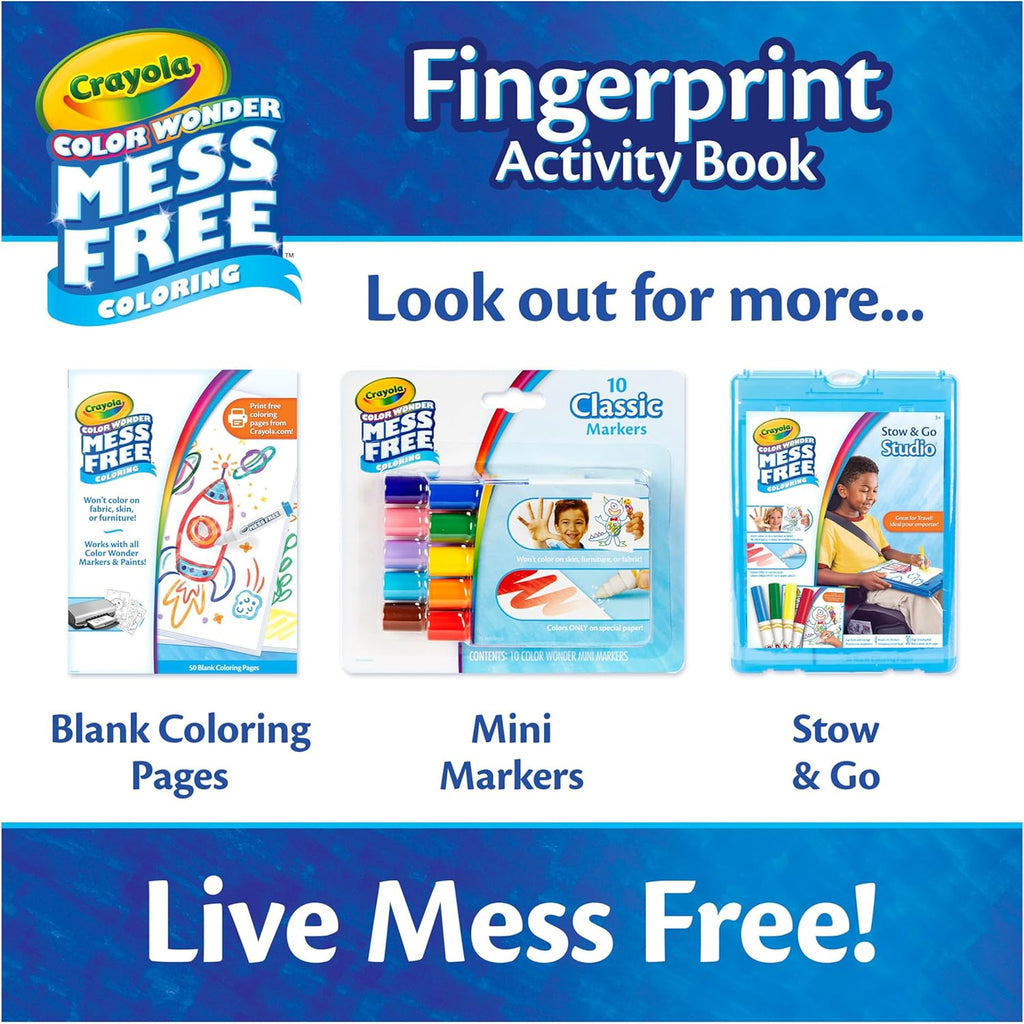 Crayola Color Wonder Mess Free Fingerprint Activity Book