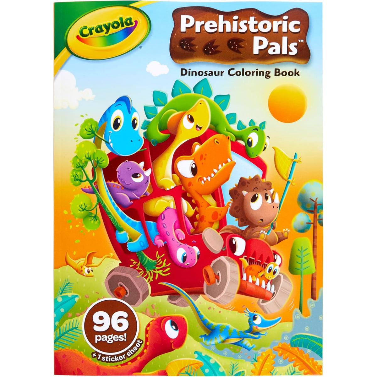 Crayola - Dinosaur Coloring Book, (96 Pages)