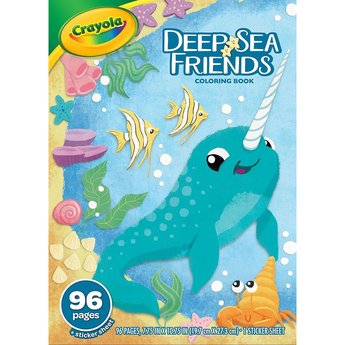 Crayola - Under The Sea Coloring and Stickers Coloring Book (96 pages)