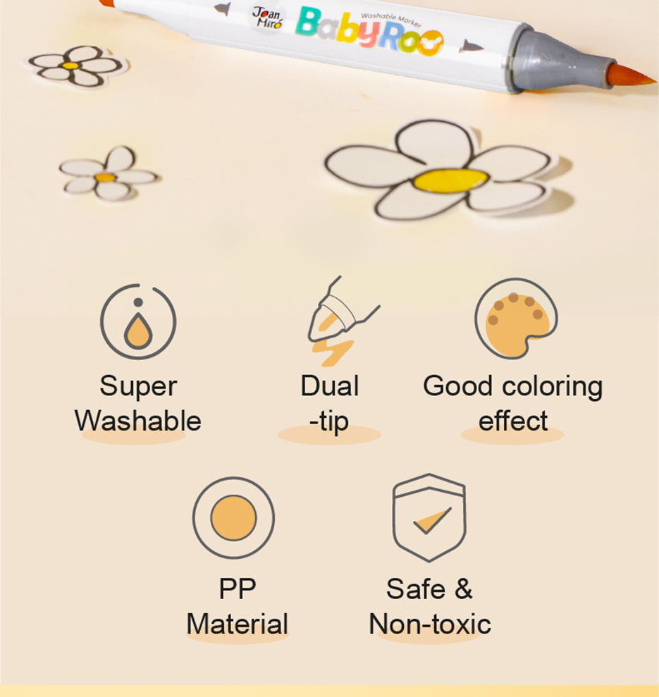 Jarmelo - Dual-Tip Washable Markers (24 Ct.)