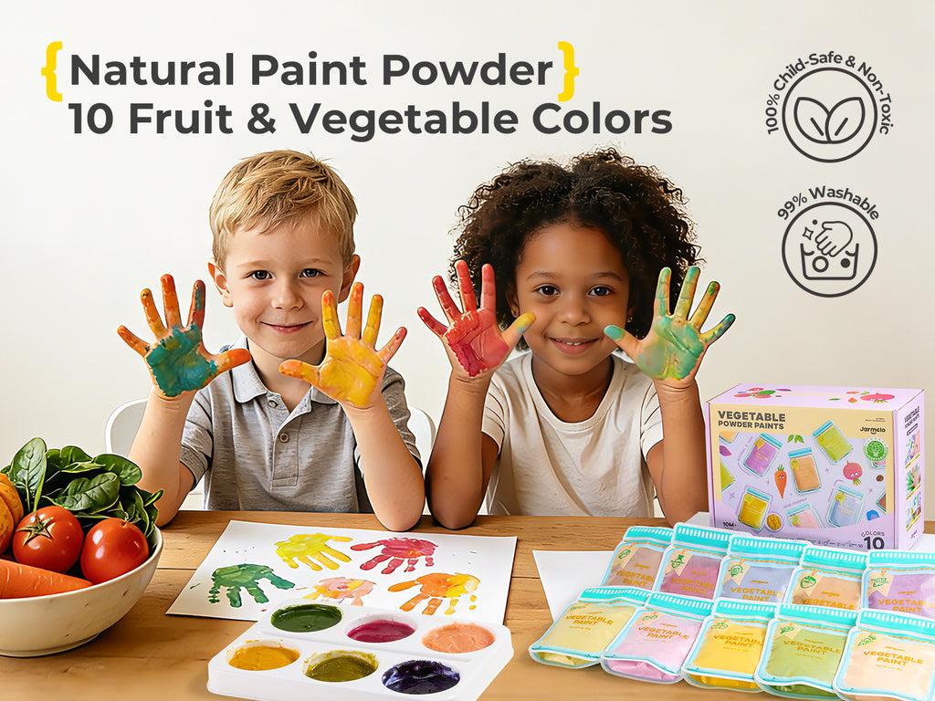 Jarmelo - Washable Finger Paints Powder (10 Ct.)