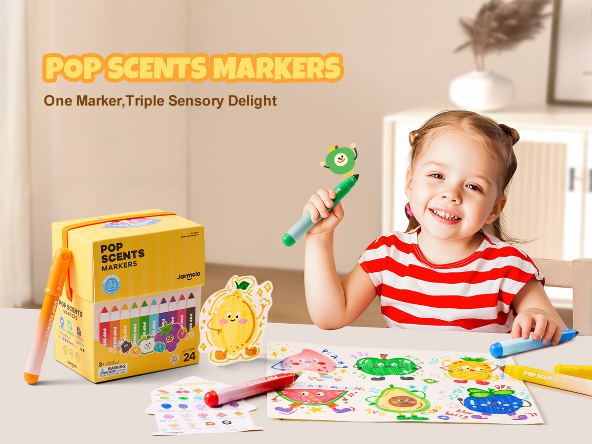 Jarmelo - Scented Washable Markers (24 Ct.)