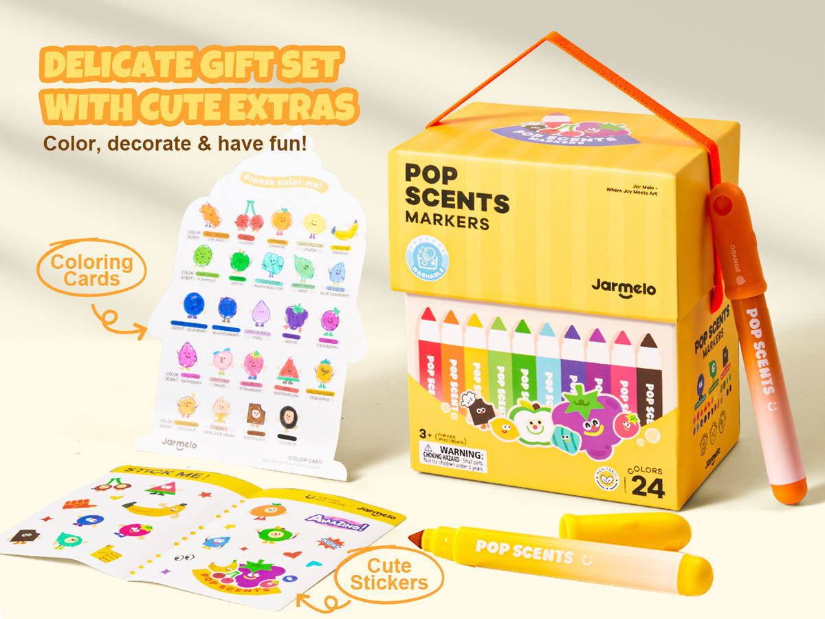 Jarmelo - Scented Washable Markers (24 Ct.)