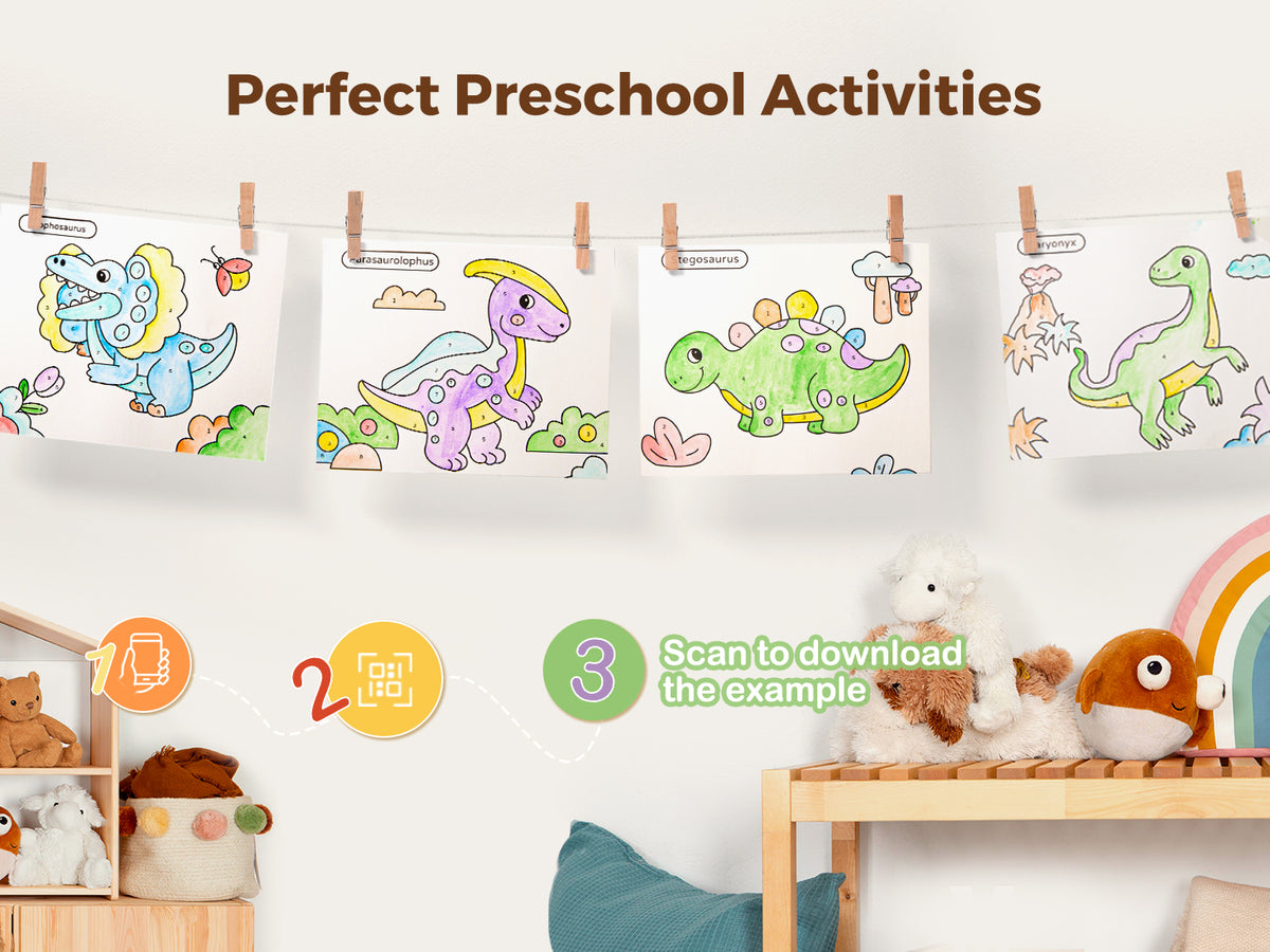 Jarmelo - Paint with Water Books - Dinosaurs