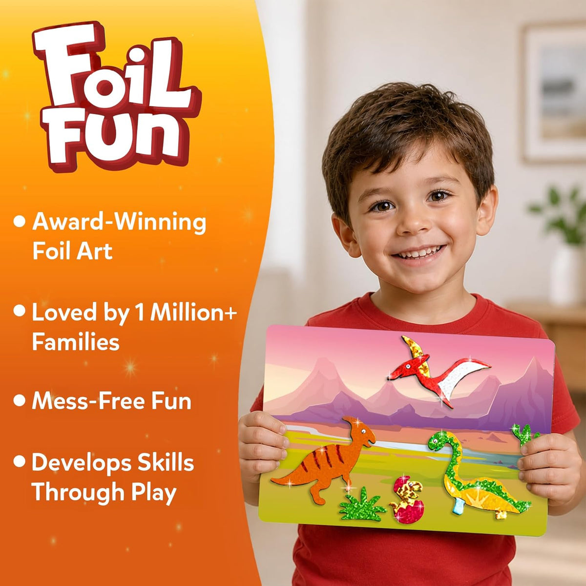 Skillmatics - Foil Fun - Dinosaur