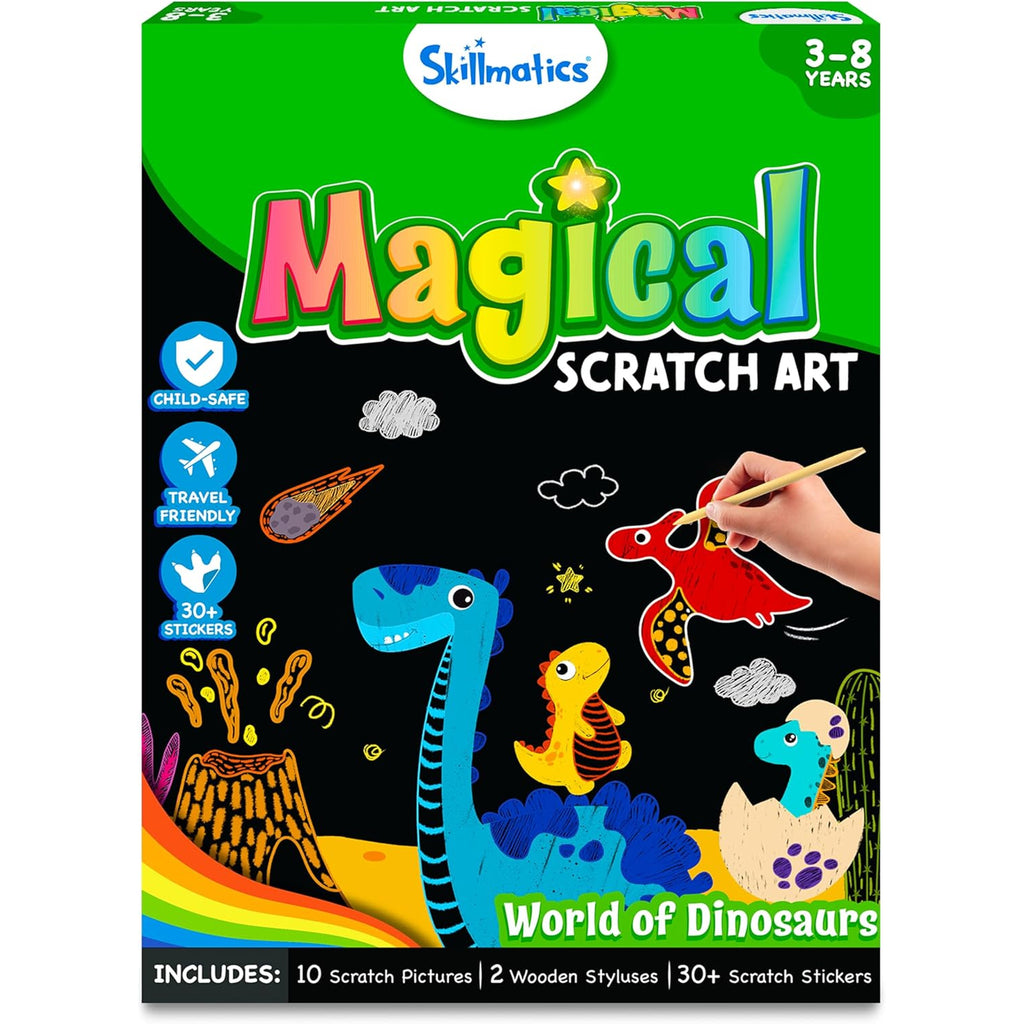 Scratch Art Books - Dinosaurs, Craft Kits & Supplies