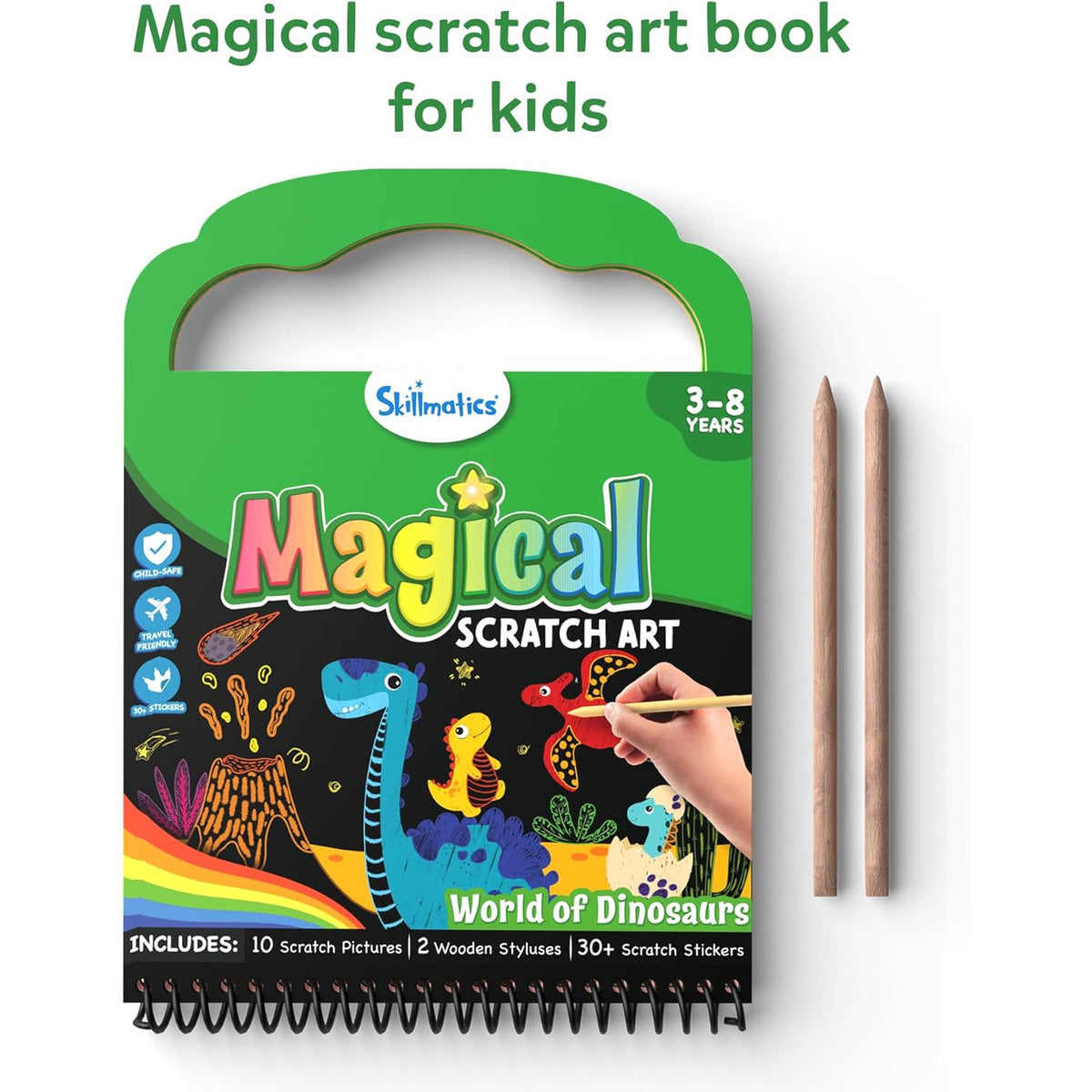 Scratch Art Books - Dinosaurs, Craft Kits & Supplies