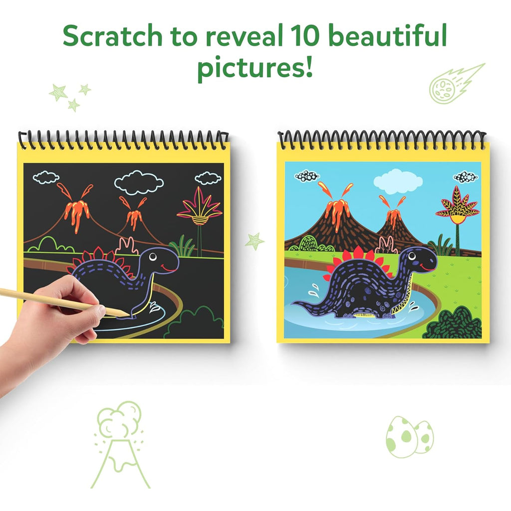 Scratch Art Books - Dinosaurs, Craft Kits & Supplies