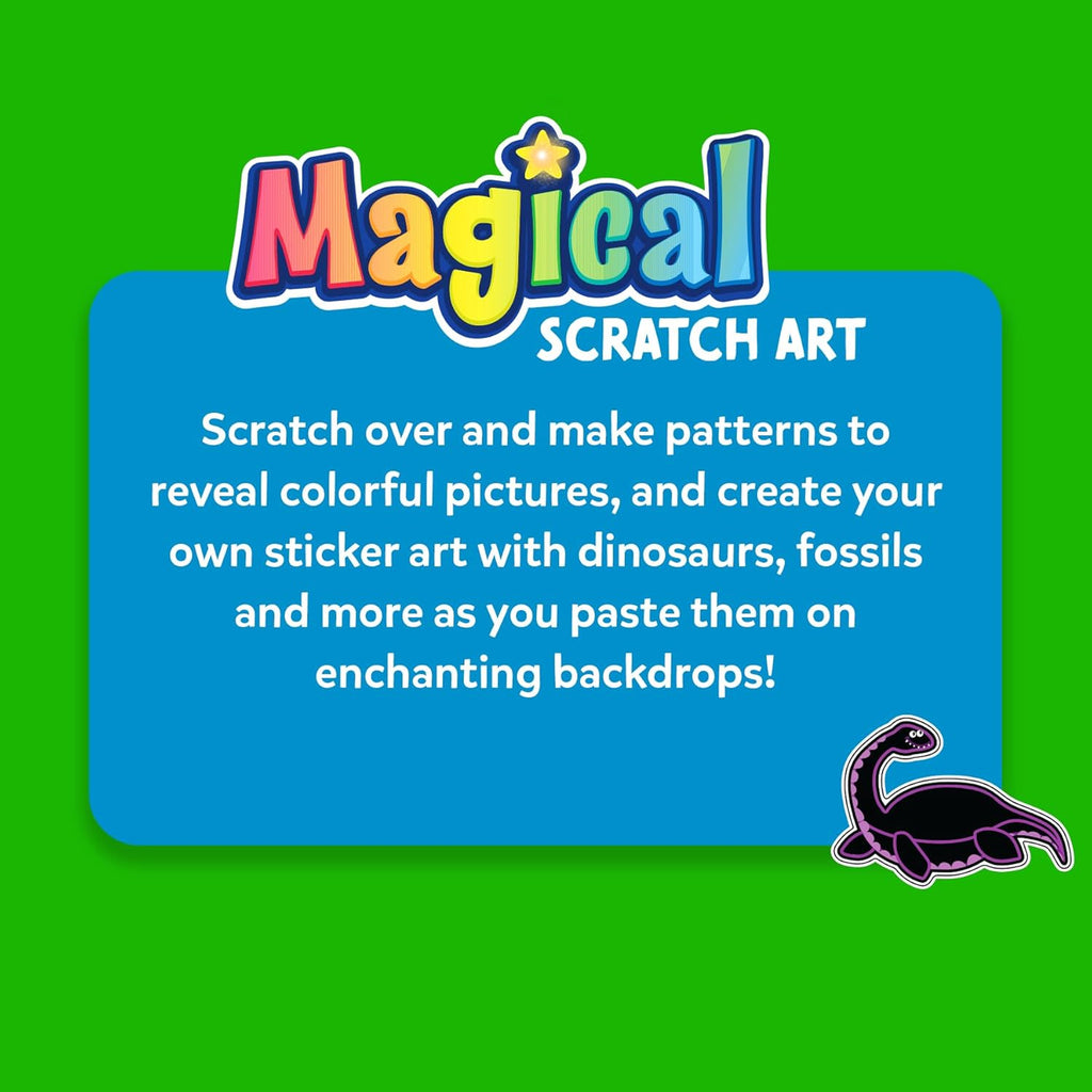 Scratch Art Books - Dinosaurs, Craft Kits & Supplies