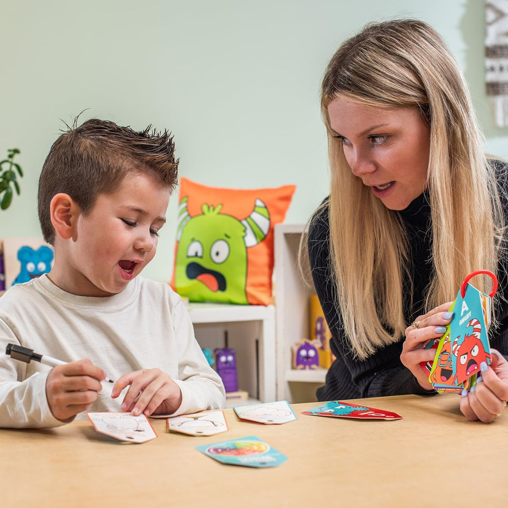 Dry Erase ABC Emotion Flash Cards