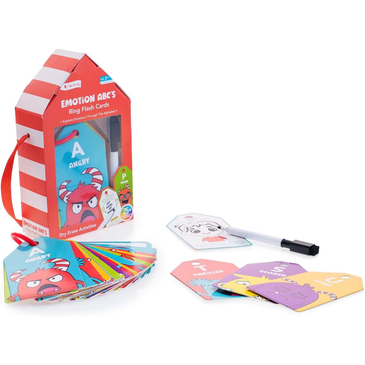 Dry Erase ABC Emotion Flash Cards
