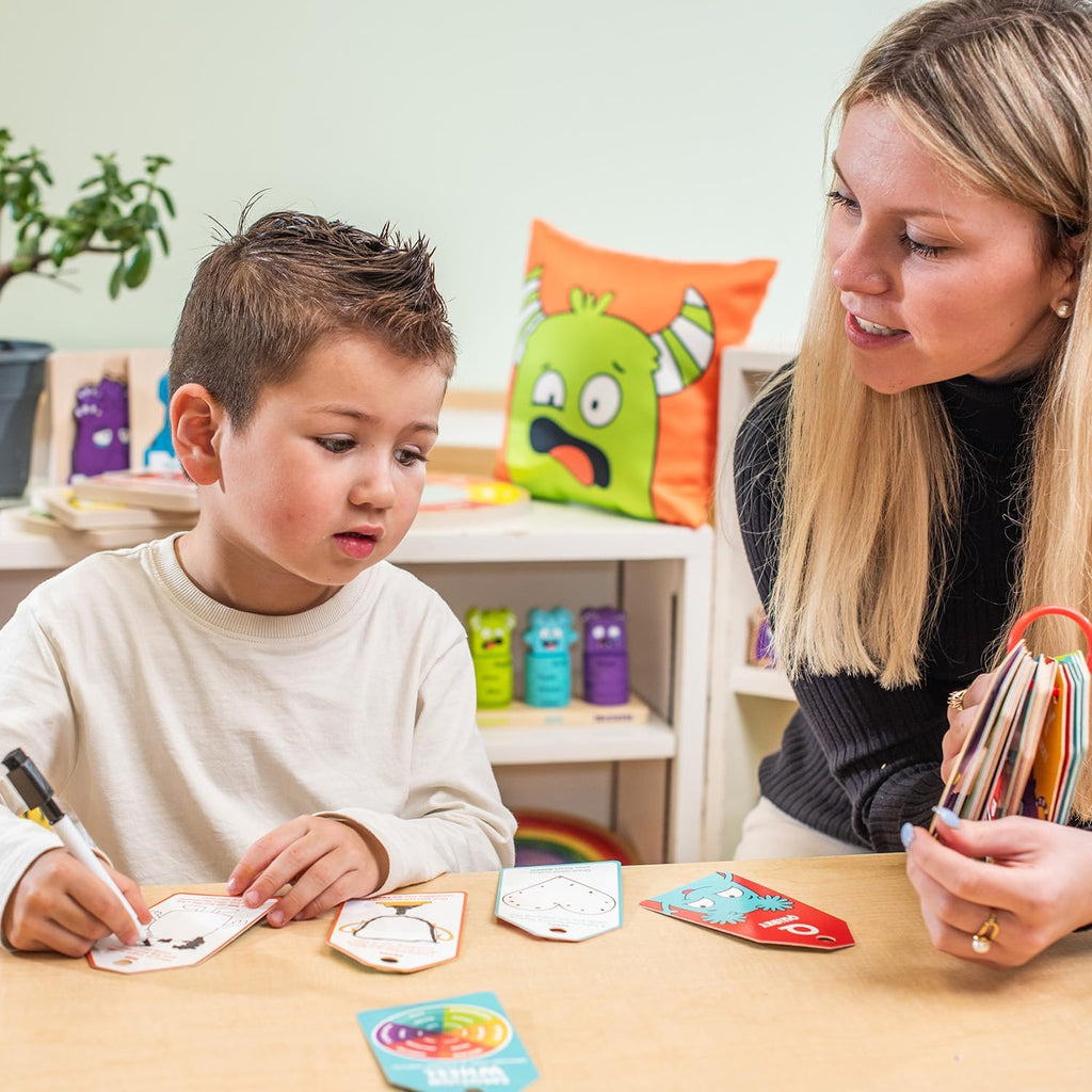 Dry Erase ABC Emotion Flash Cards