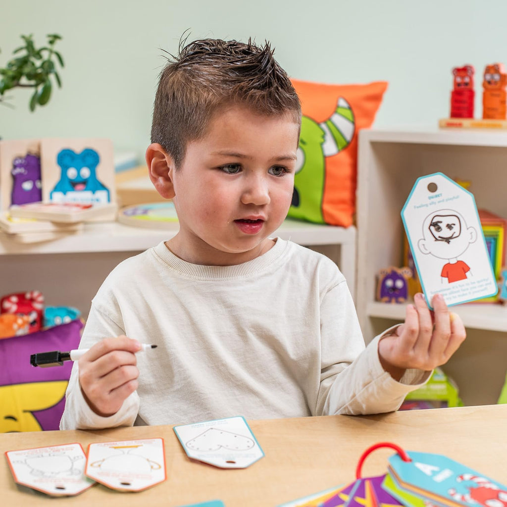 Dry Erase ABC Emotion Flash Cards