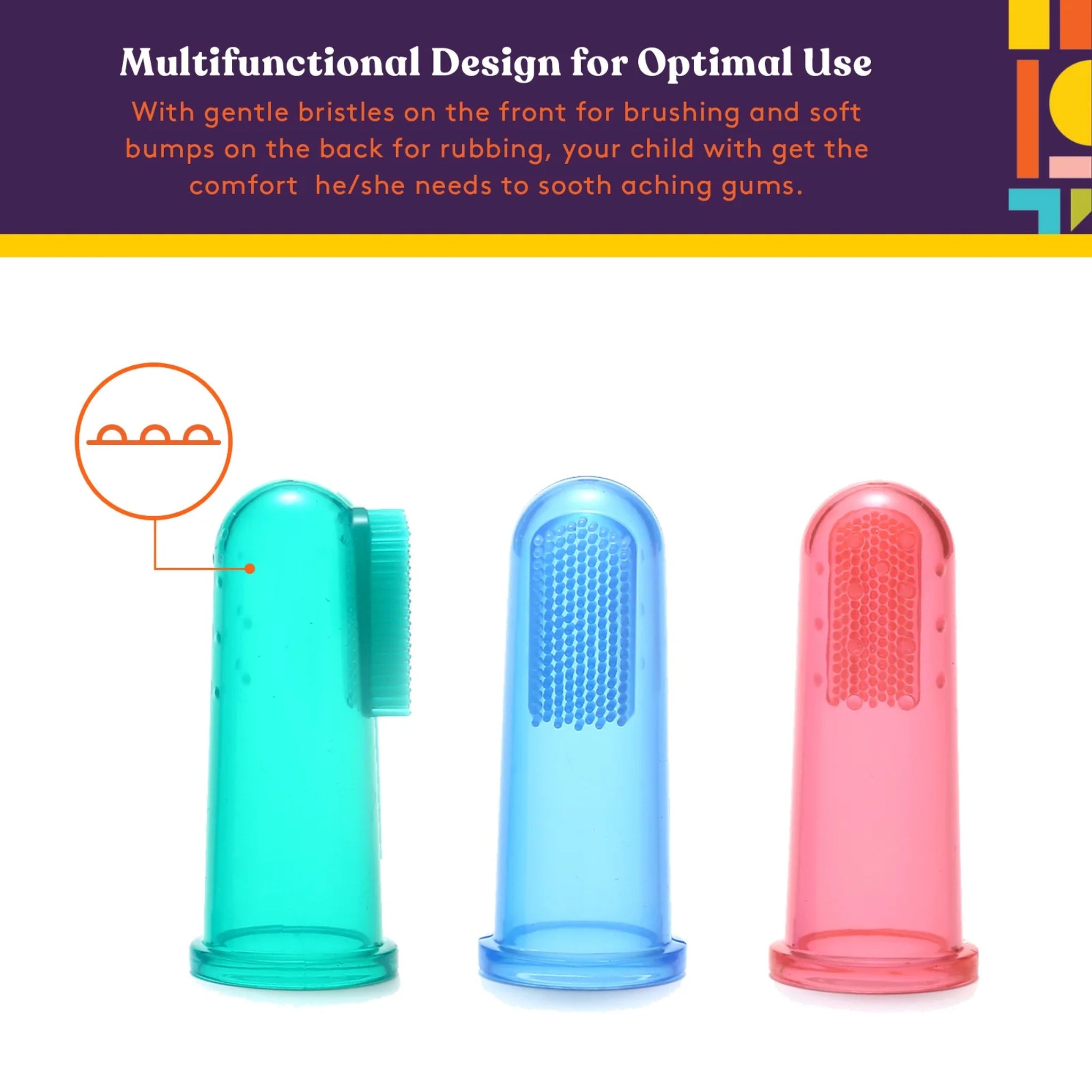 Dual-sided Silicone Finger Toothbrush