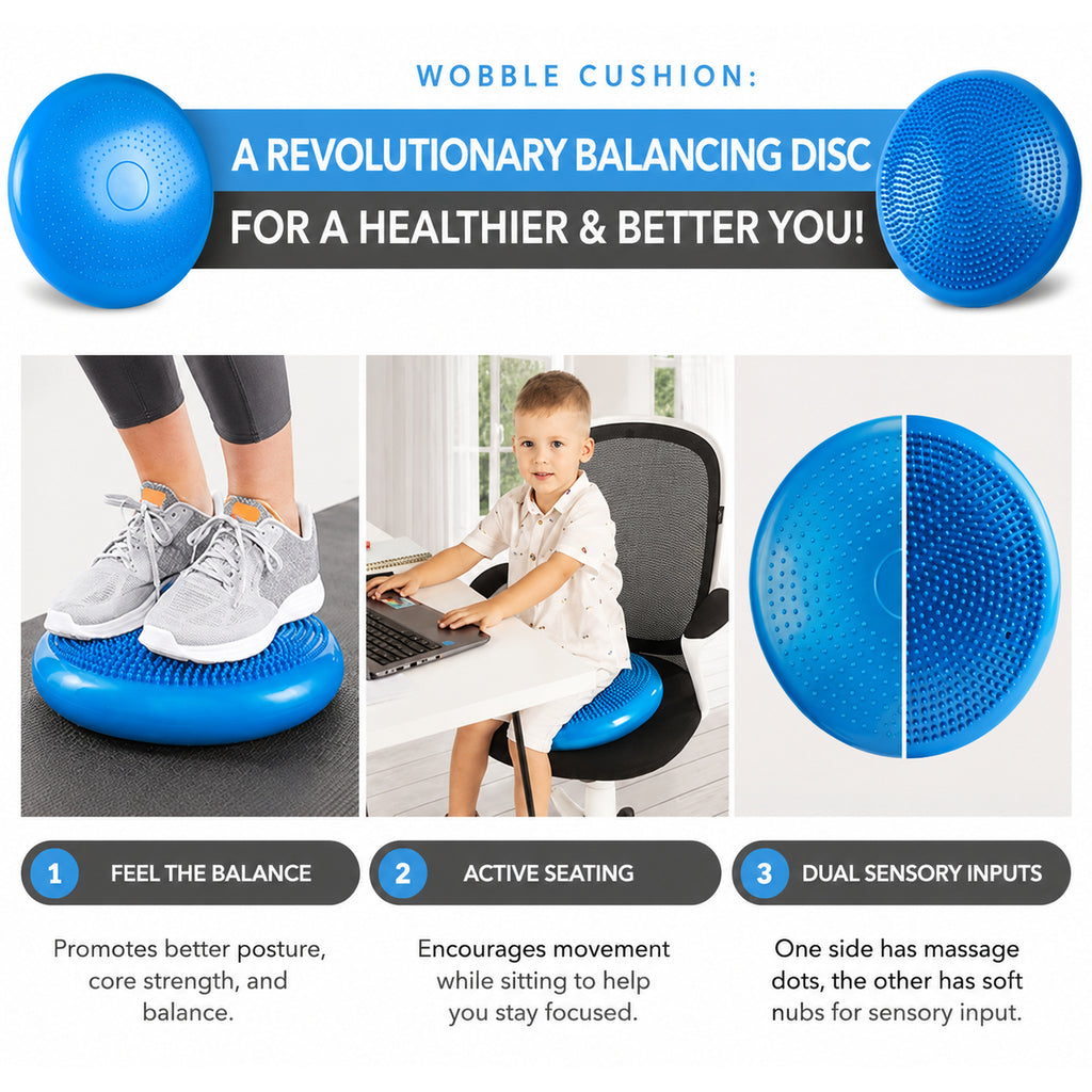 Inflated Air Stability Wobble Cushion