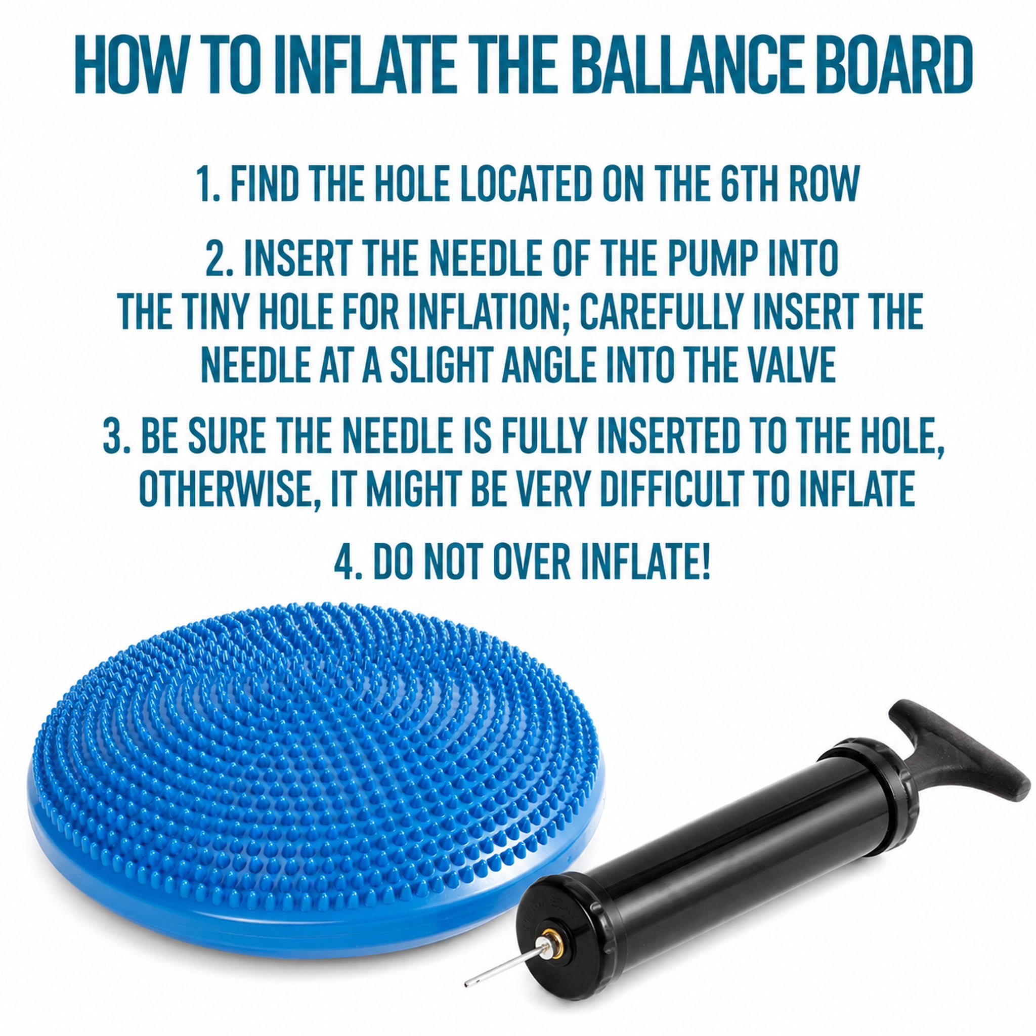 Inflated Air Stability Wobble Cushion