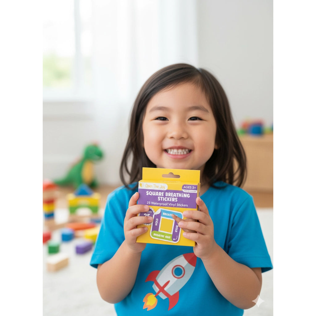 Emotions Square Breathing Sticker Class Pack (25 Pack)