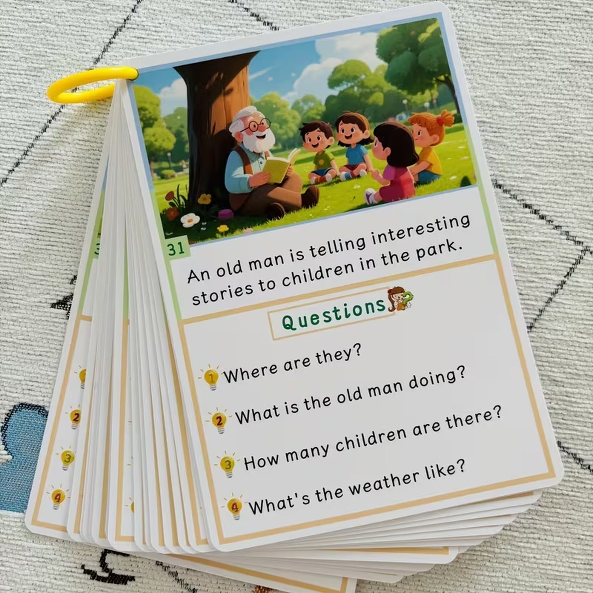 English Picture-Based Speaking Cards Suitable for ELS & Language Delay
