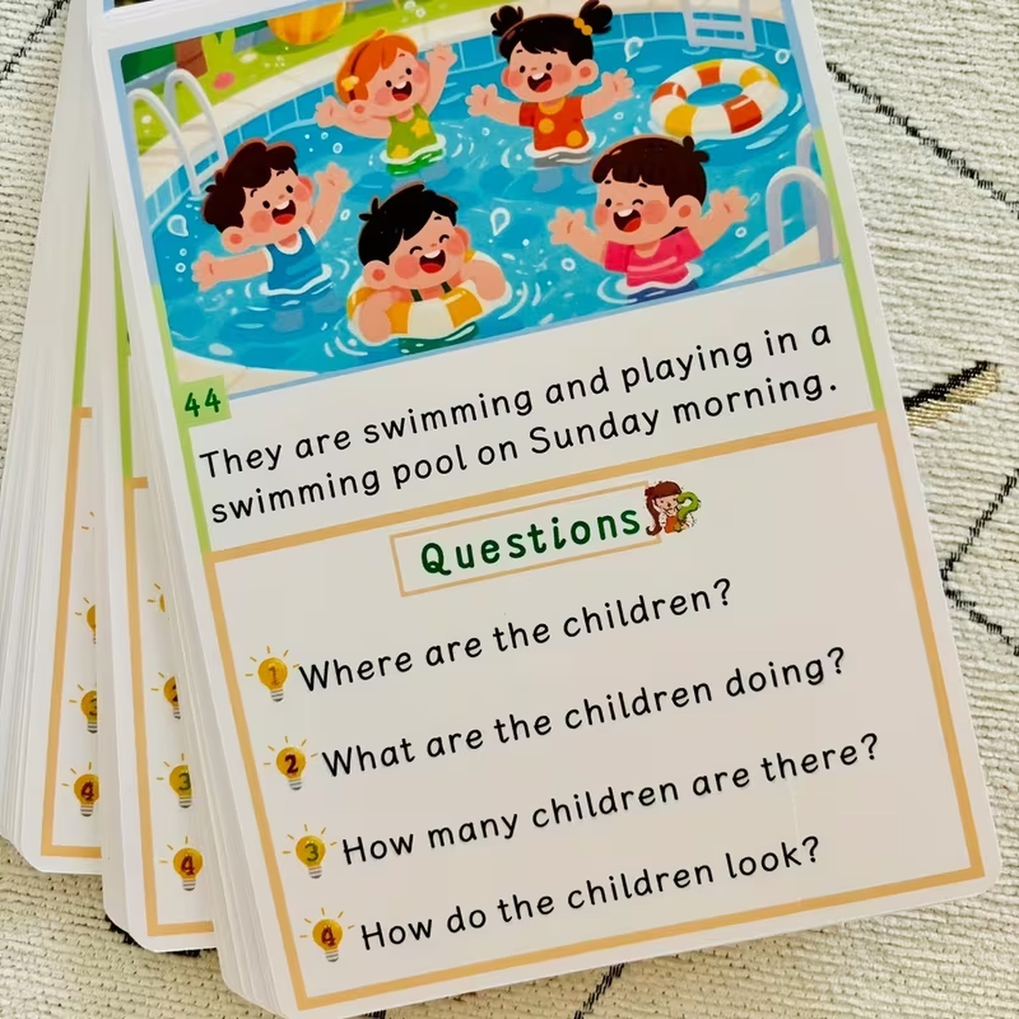 English Picture-Based Speaking Cards Suitable for ELS & Language Delay