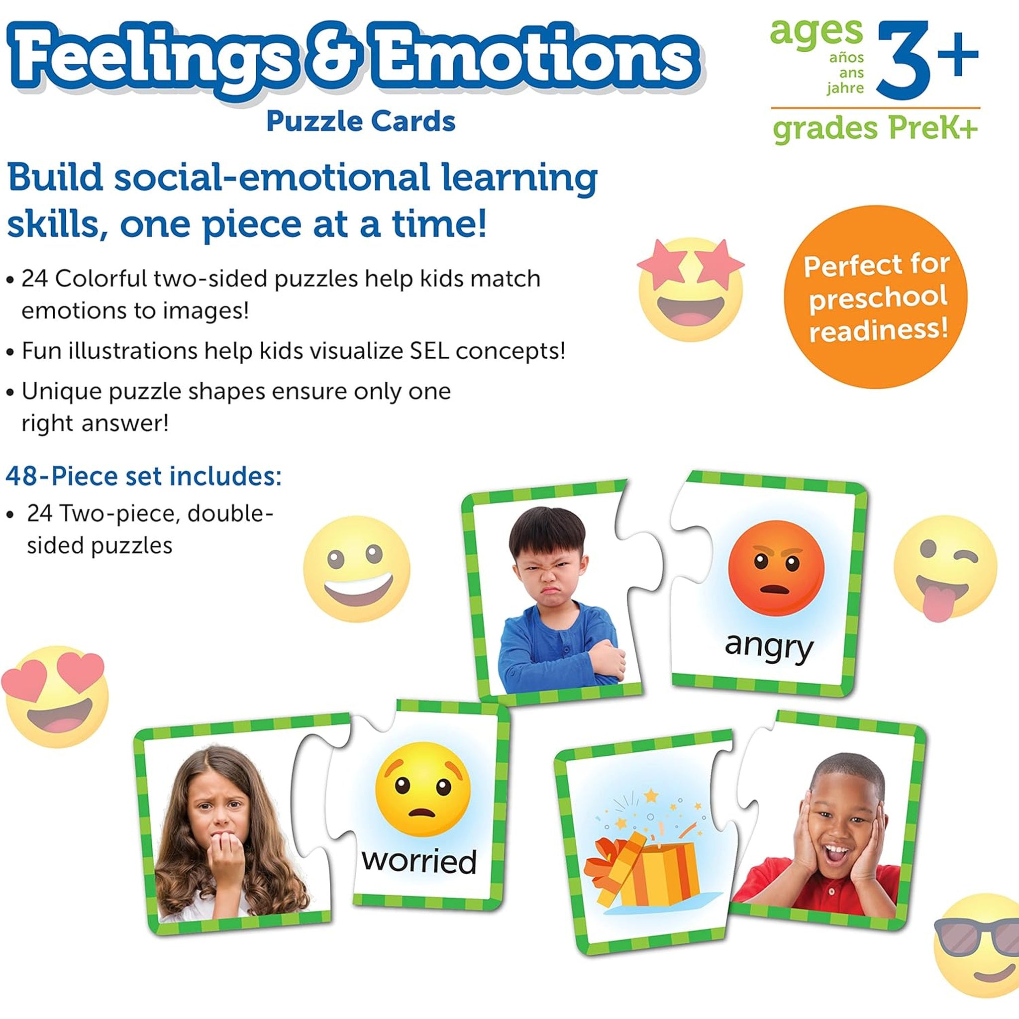 Feelings & Emotions Puzzle Cards