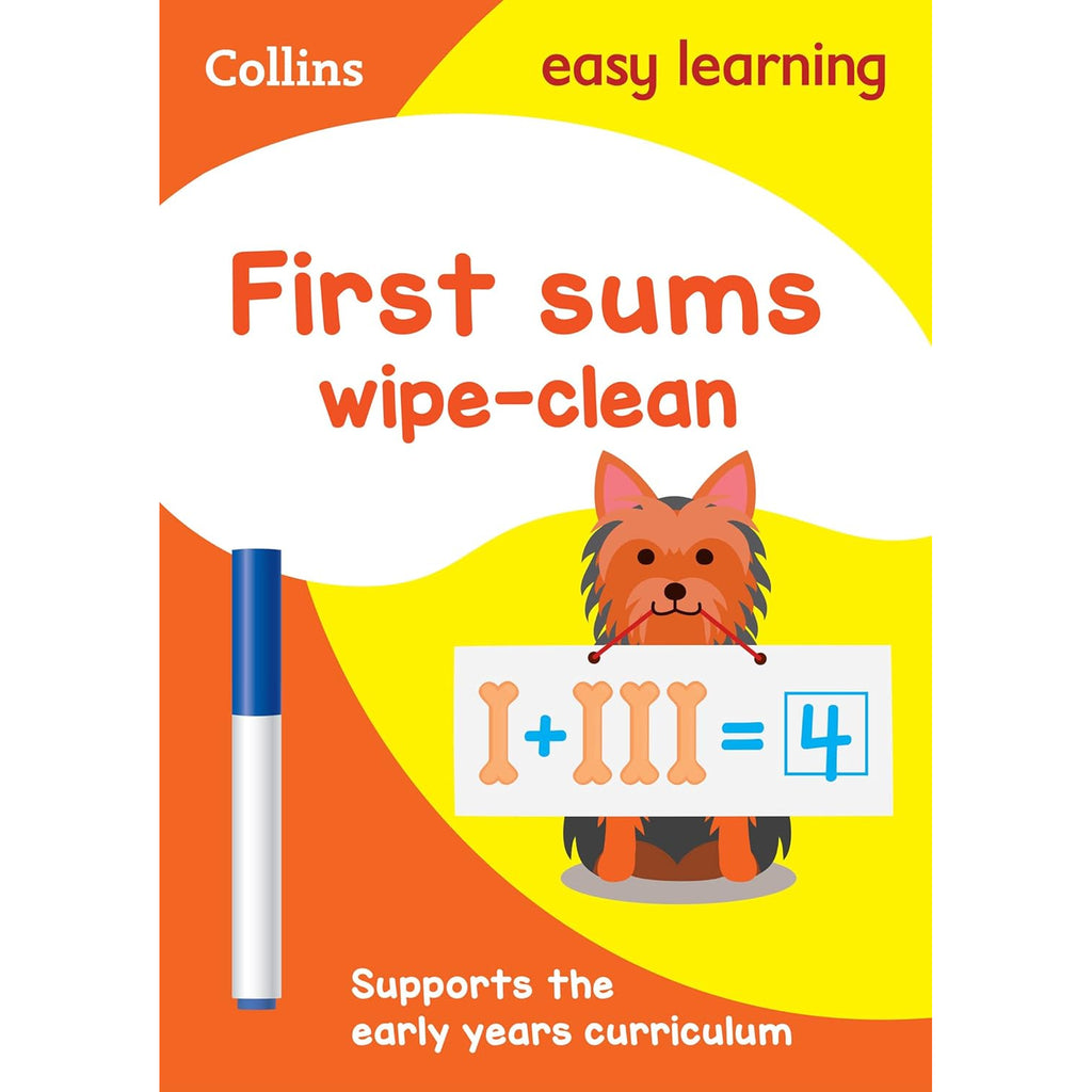 Collins - First Sums Age 3-5 Wipe Clean Activity Book
