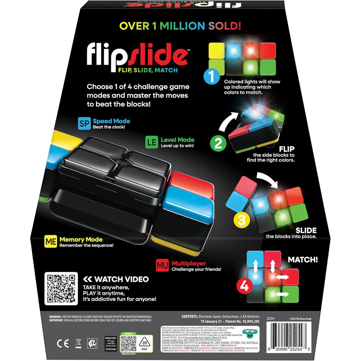 Flipslide, Fast-Paced Handheld Puzzle Toy